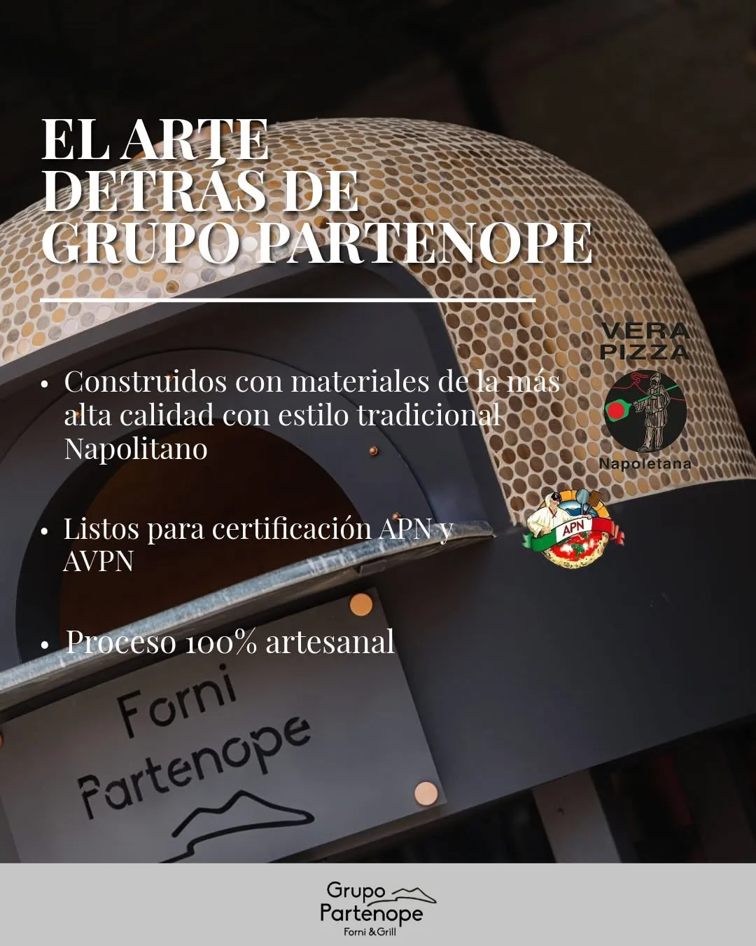 Interior de horno con ladrillo refractario y alta retención de calor